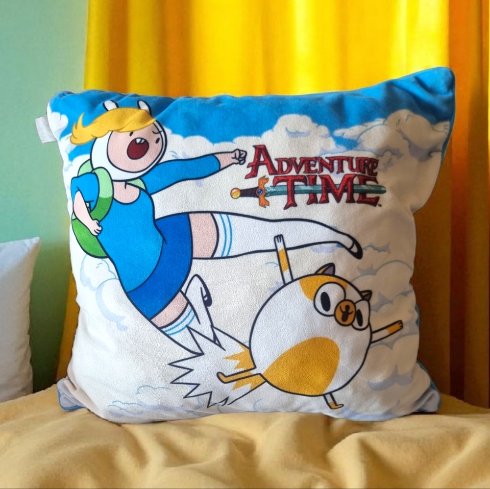 Adventure Time Themed Cozy Throw Pillow
